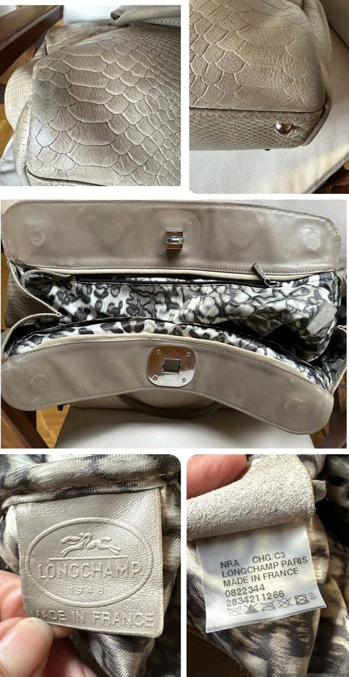 Longchamp Borse da donna: Longchamp Gatsby beige/taupe – Usato da Bernex venduto da euma1976 5