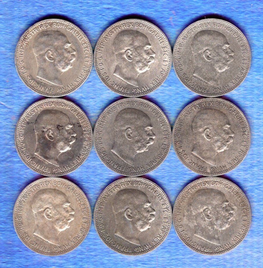 Tutti le monete: Austria coins 9 stück silber – Usato da Leibstadt venduto da baroc333 1