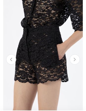 Shorts in pizzo nero Martina Ravotti 