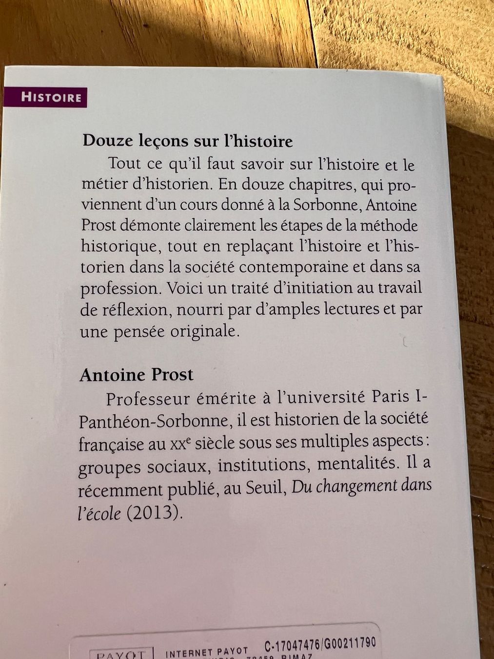 Bücher: Neuf : douze leçons sur l’histoire – Neu und originalverpackt aus Lugnorre von jul_lnh6 1