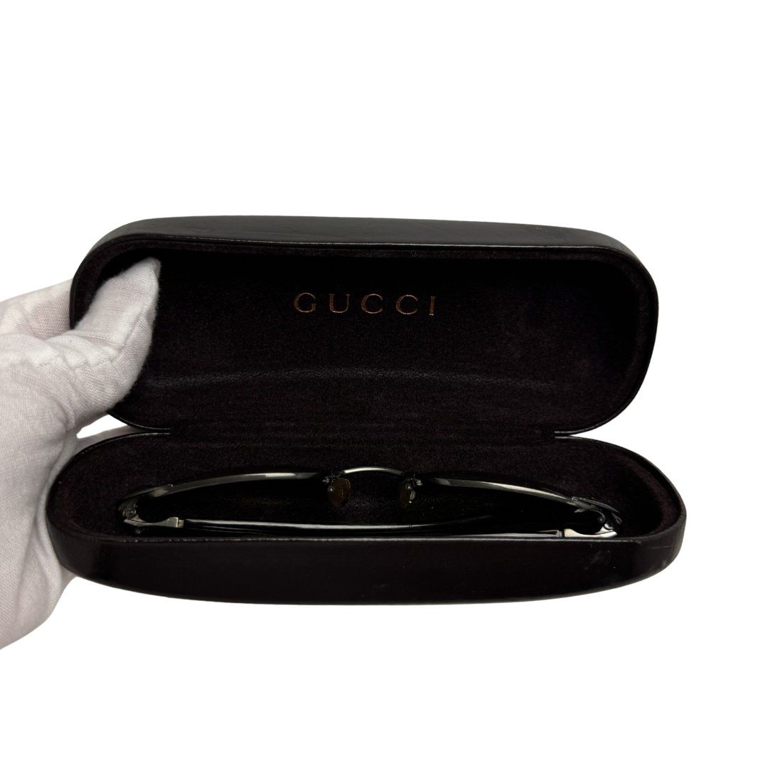 Gucci Occhiali & Lenti: Vintage GUCCI Sonnenbrille Y2K Rectangle Shield Gradient – Usato da Porrentruy venduto da MadameResell 6