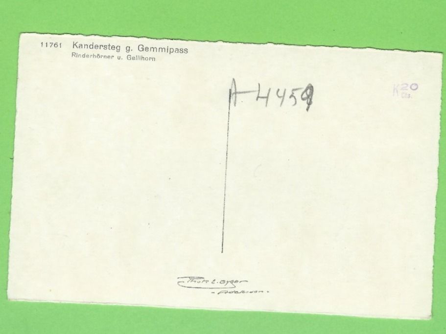 Cartoline postali: Kandersteg g. Gemmipass – Nuovo (secondo la descrizione) da Zürich venduto da t24_de 1