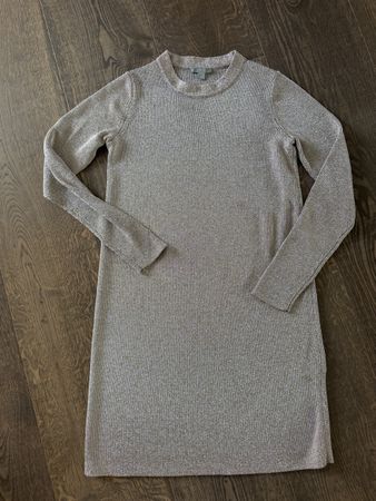 COS metallic beige Dress Grösse XS 