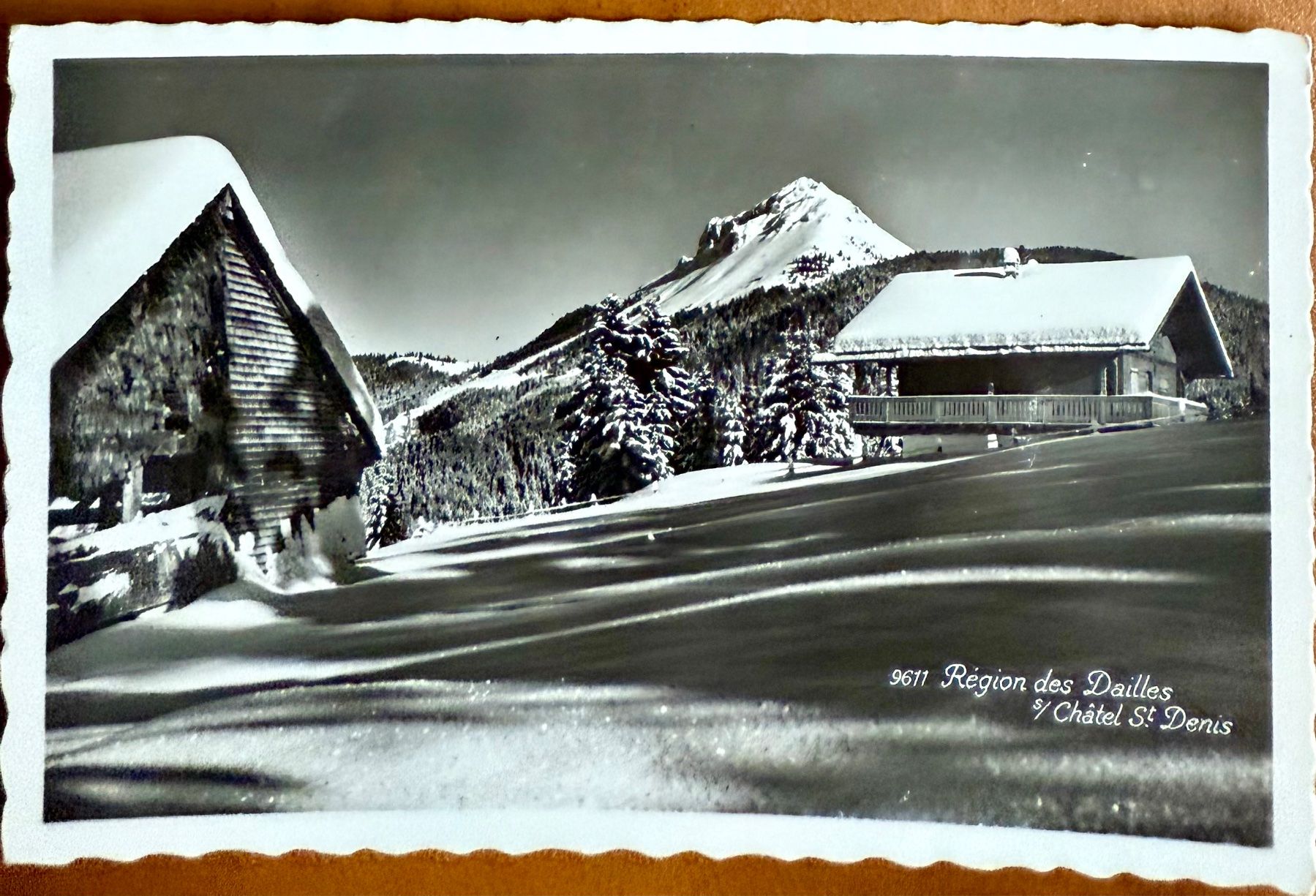 Cartoline postali: Châtel St. Denis - Région des Dailles 1946 – Usato da Lutry venduto da Ediego