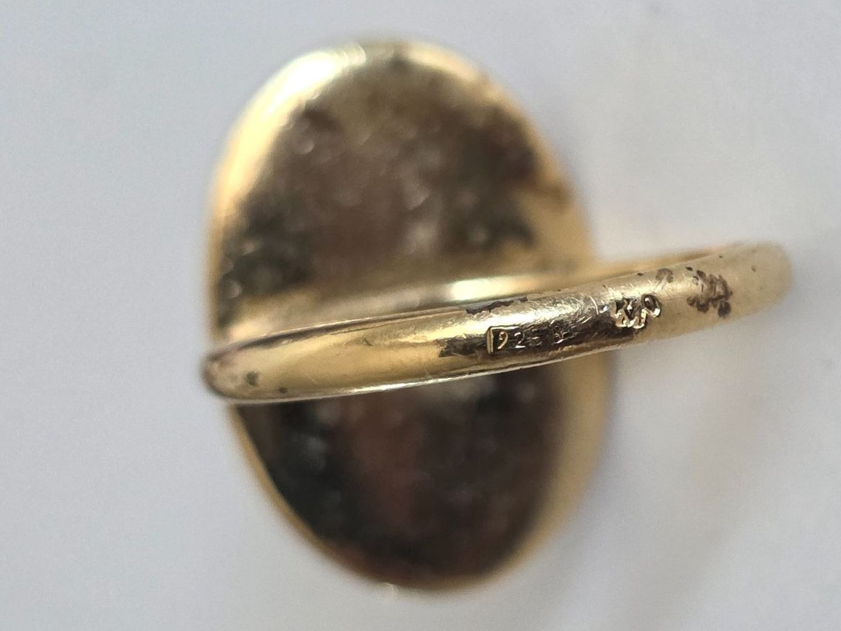 Anelli: Schöner Ring Silber 925 vergoldet – Usato da Wittenbach venduto da rose_rosi 2