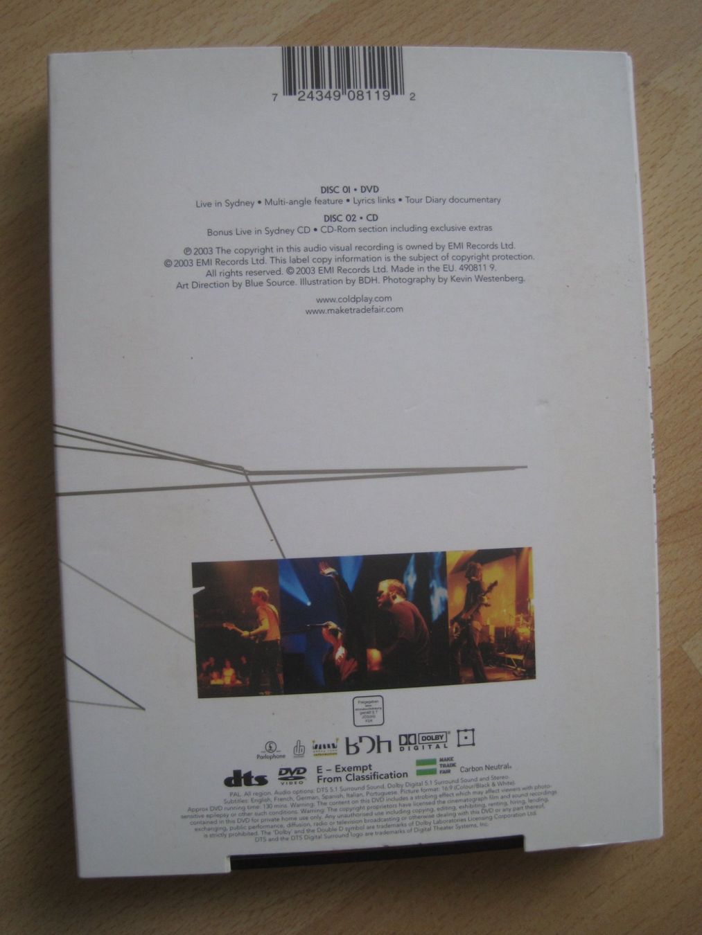 Tous les DVDs: Goldplay LIVE 2003   DVD – D'occasion à Gossau SG par Noryflory 1
