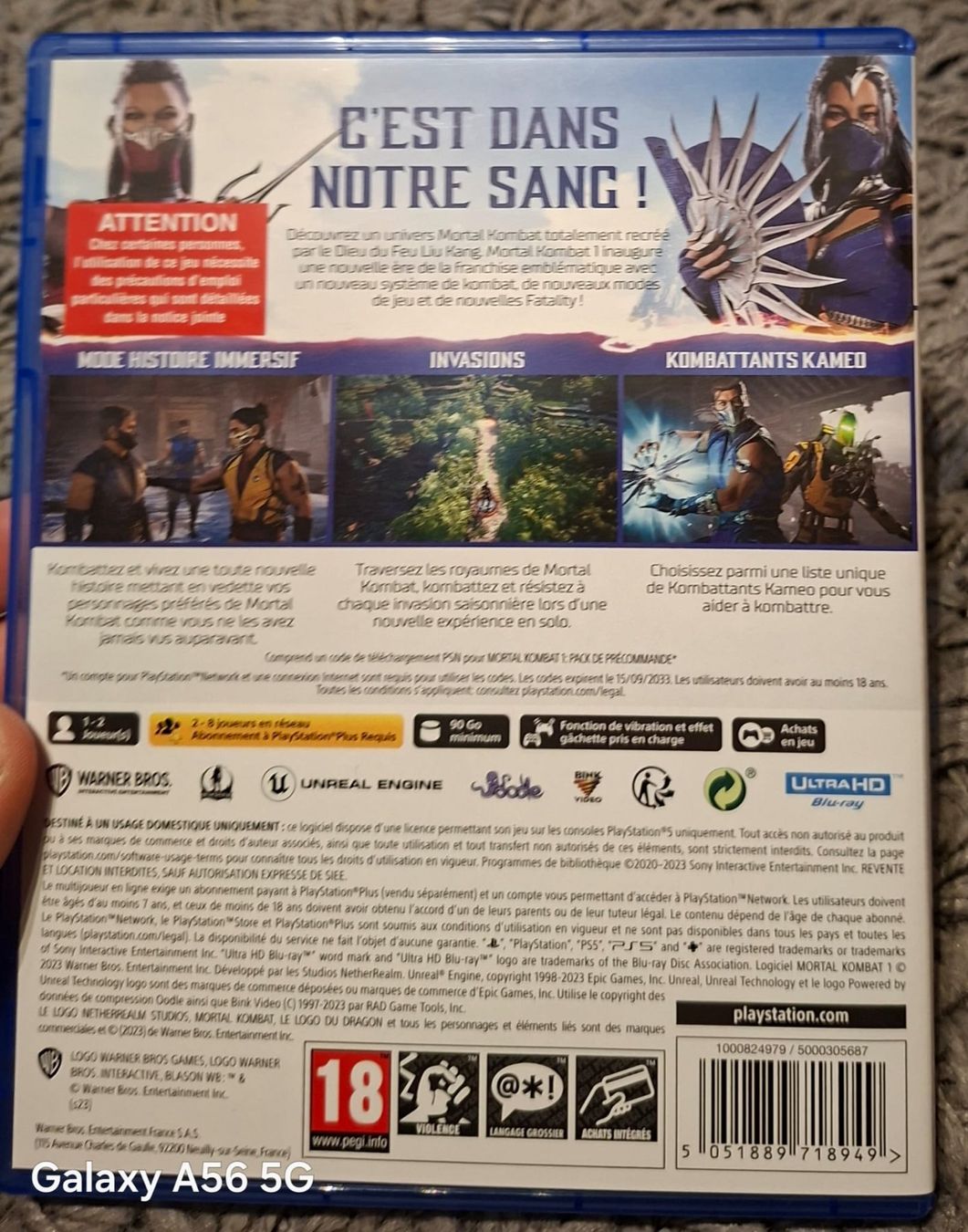 Sony Giochi: jeu video PS5 mortal combat 1 – Usato da Grand-Lancy venduto da ver_5zz8 3