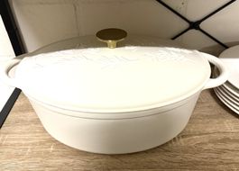 Bräter aus Gusseisen weiss neu - OVP CHF 299.-