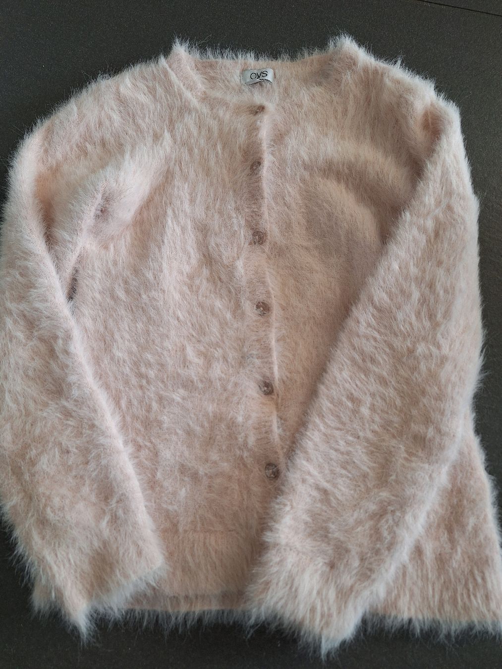 Giacche & Cappotti: flauschige Strickjacke rosa Gr. 122 – Usato da Brittnau venduto da Norge77