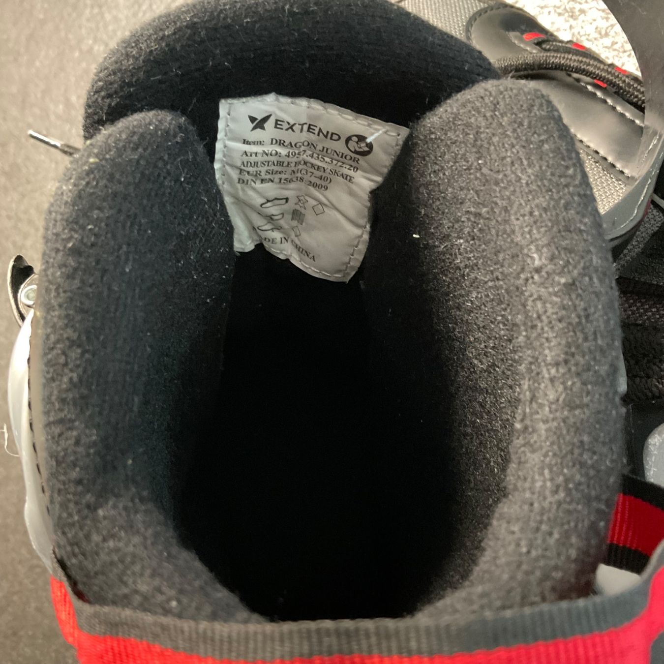 Pattini da ghiaccio: EXTEND Dragon Junior Schlittschuhe – Usato da Visp venduto da I.G.-1909- 8