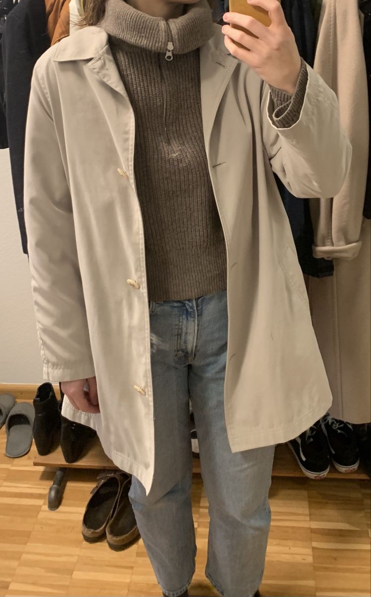 Giacche: Beige-graue leichte Übergangsjacke, Gr. 36/38 – Usato da Basel venduto da aleksbalks 1
