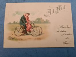 FAHRRAD  CARTE  POSTALE 1901  VINTAGE COLLECTION
