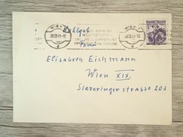 TR56 Enveloppe + Timbre Autriche 1951