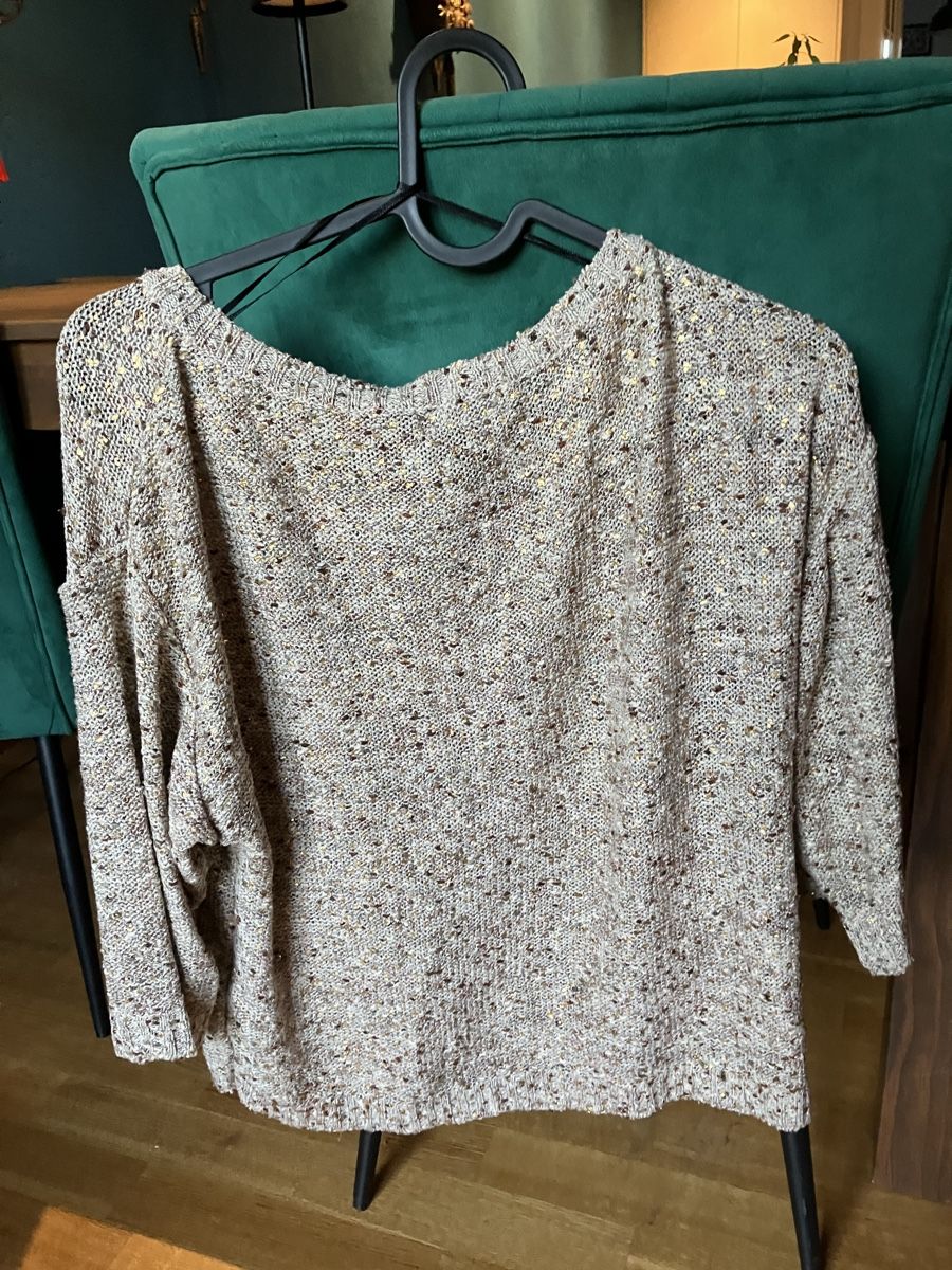 H&M Maglioni & Felpe: Pull doré avec paillette ! – Usato da St-Aubin-Sauges venduto da Sonia-Ka 1