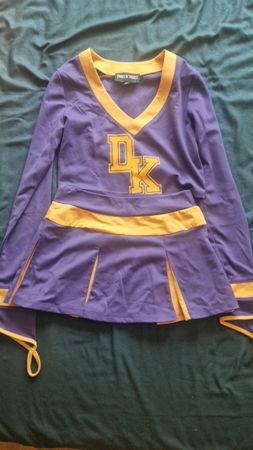 Cheerleader Outfit Lila/Gelb Grösse M