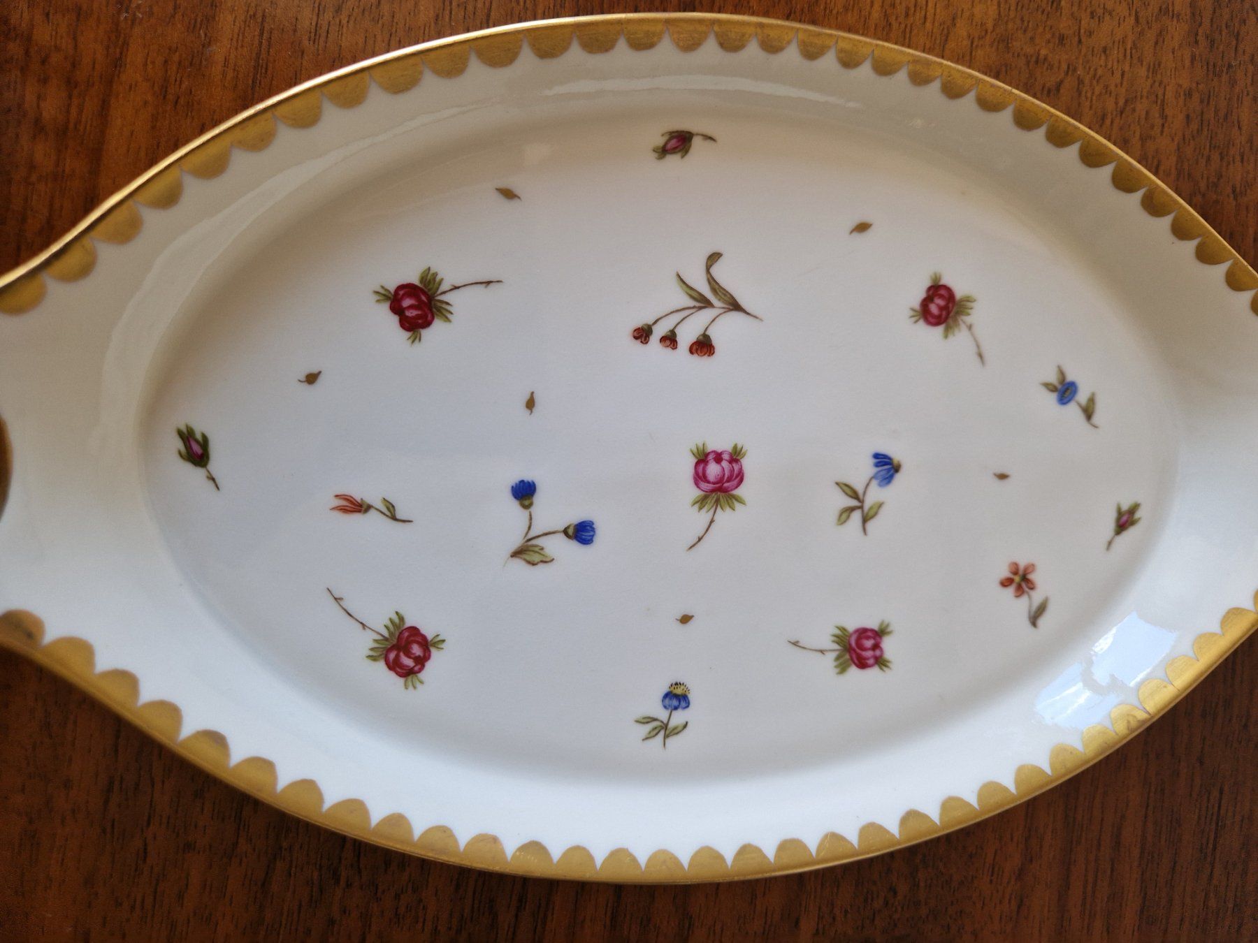 Piatti di portata: Schale mit Blumenmalerei, Langenthal – Usato da Bern venduto da Antikbatik 2