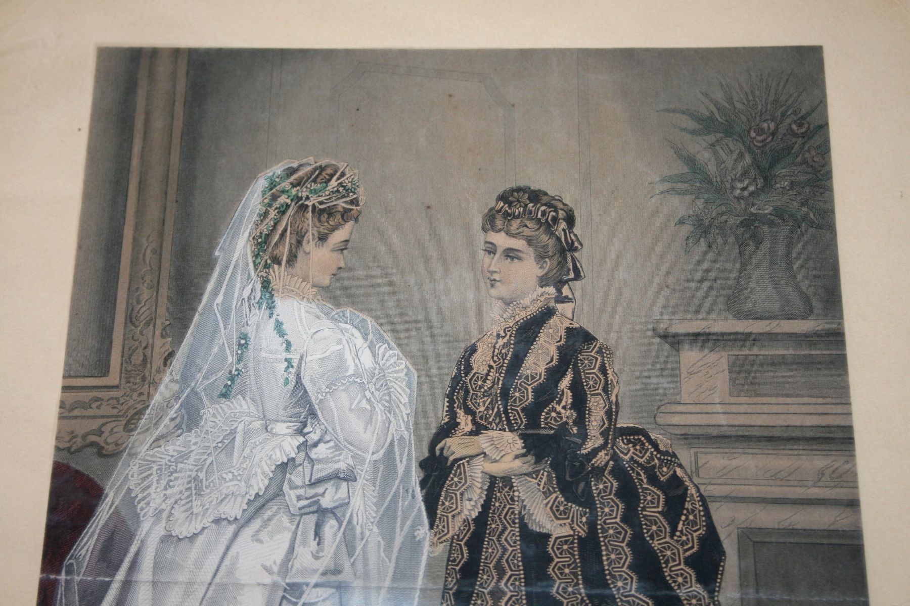 Foto & Immagini: Modestich Damenmode, koloriert, August 1875 – Usato da Schaffhausen venduto da Kartenprofi 2