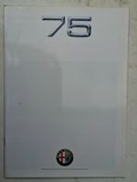 Prospekt Alfa Romeo 75 Twin Spark + 3.0 America