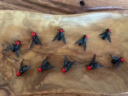 10 Nagatomo Shiners Top Water Gummifliegen - 2CM - neu!