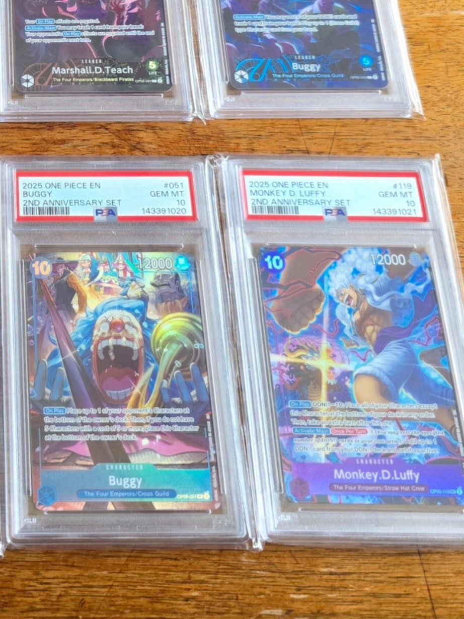 Bandai Carte collezionabili: One Piece - 2nd Anniversary Set English PSA 10 Sequential – Nuovo (secondo la descrizione) da Bern venduto da HotOden 6