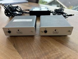 2x Pro-Ject Amp Box Mono Endstufen + Netzteil / 1 defekt
