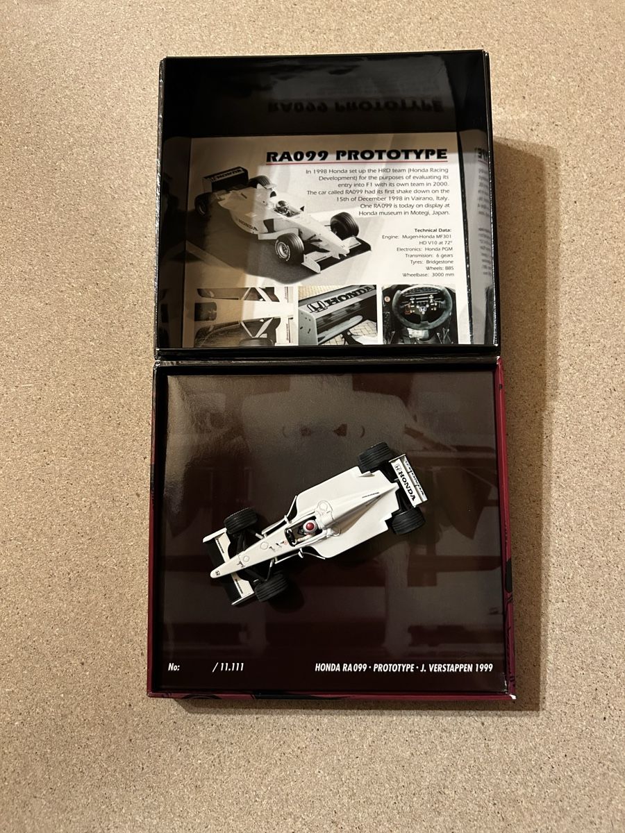 Modèle réduit Honda RA099 Jos Verstappen 1/43 (Neuf avec emballage d ...