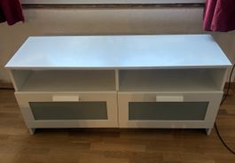 Fernsehschrank | Kommode Weiss mit Schubladen