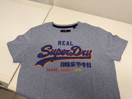 T-shirt bleu Superdry - Taille L