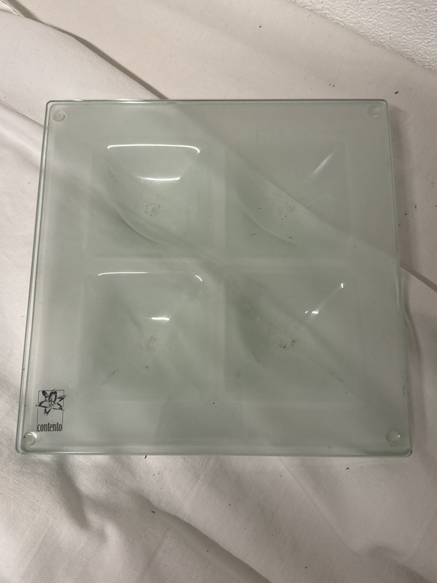 Servierplatten: Glasplatte mit Deckel 22,5x22,5cm – Gebraucht aus Wangen SZ von Chafler78 1