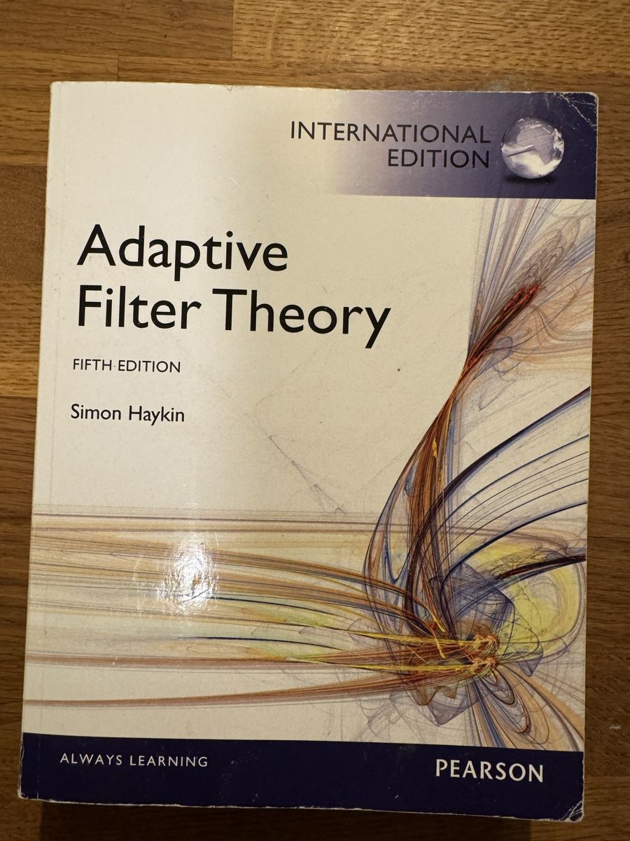 Bücher: Adaptive Filter Theory Fifth Edition Simon Haykin Internatio – Gebraucht aus Zürich von ambizio