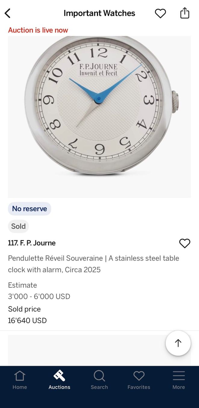 Orologi: Full Set 2026, F.P. Journe Desk Click, NEW – Nuovo e nell'imballaggio originale da Chur venduto da lucretiawatches 3
