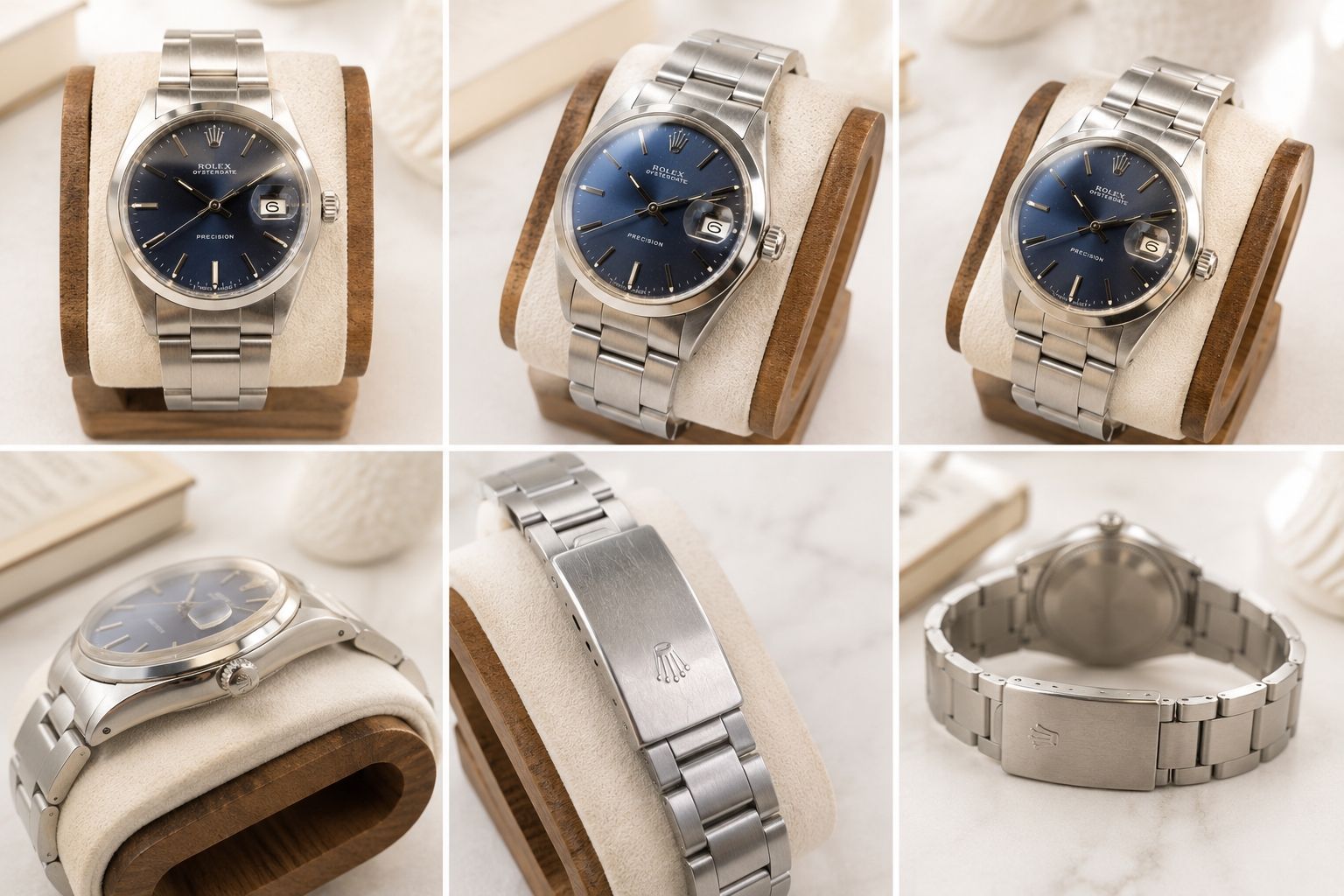 Rolex Uhren: Rolex Oysterdate precision blue dial  – Gebraucht aus Savigny von mcwilliams