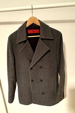 Cappotto HUGO Hugo Boss grigio in lana  Taglia M / 48 IT