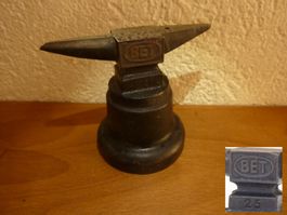 Seltener BET25 Antiker Juwelieramboss Doppelhorn Amboss 1920