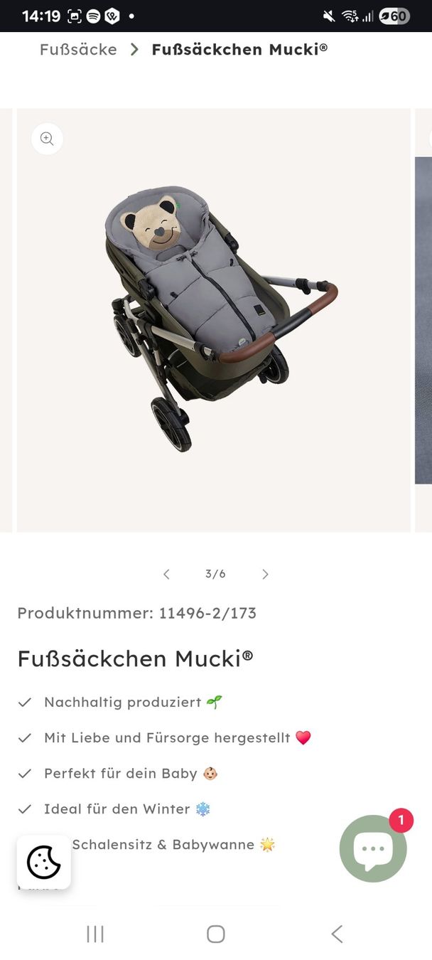 Odenwälder Sacchi a pelo: Fusssack Mucki von Odenwälder – Usato da Wabern venduto da c_b_kfx8 2