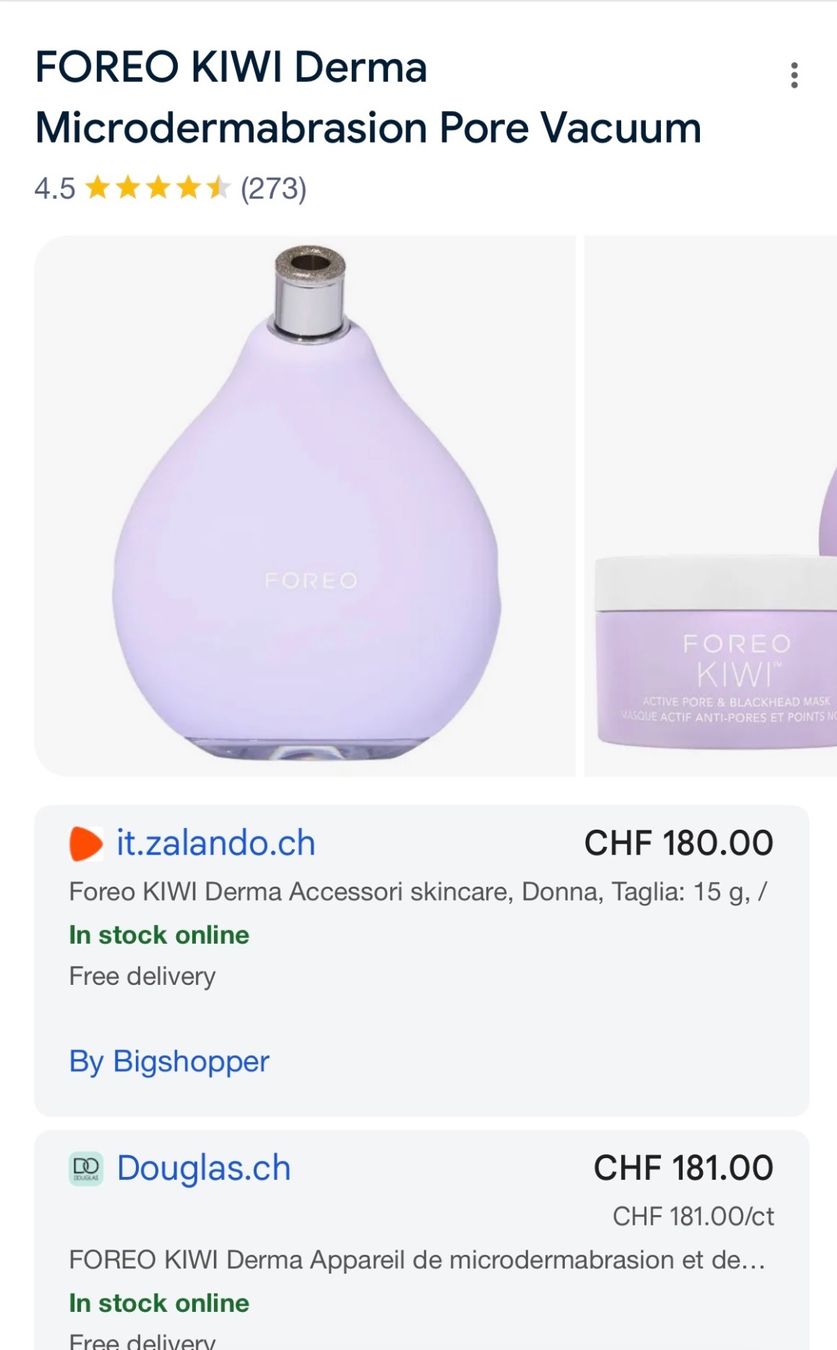 Foreo Gesichtspflege: FOREO KIWI derma Diamond Microdermabrasion Device – Neu (gemäss Beschreibung) aus Meierskappel von yqy_b5bm 1