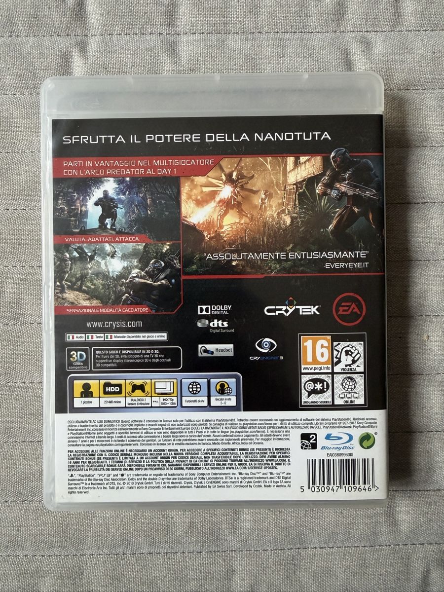 Sony Giochi: Crysis 3 (IT) für PS3 – Usato da Thunstetten venduto da Virus_33 2