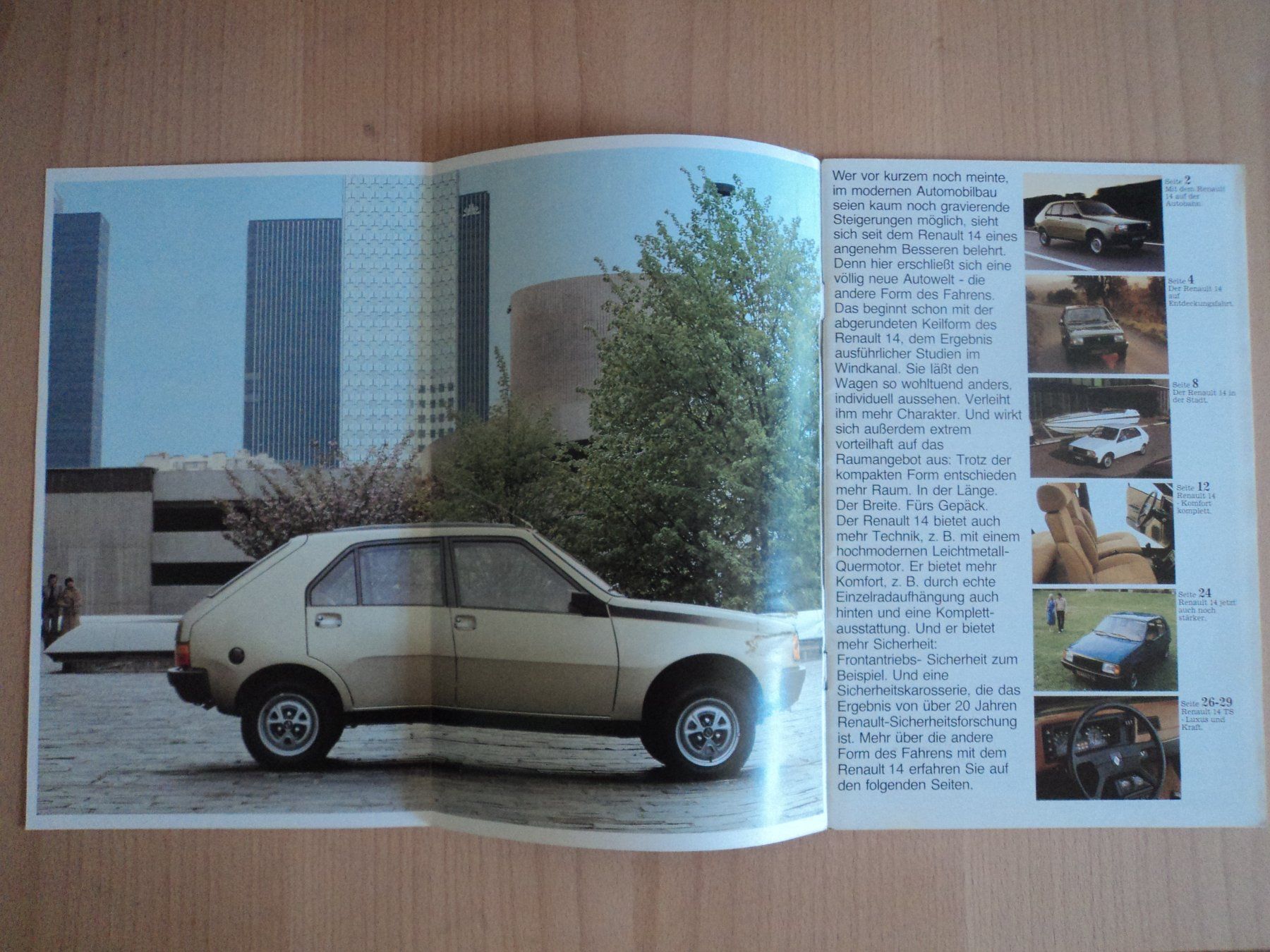 Renault Dokumente: Prospekt Renault 14 1979 – Gebraucht aus Schwarzenburg von modelCARama 5