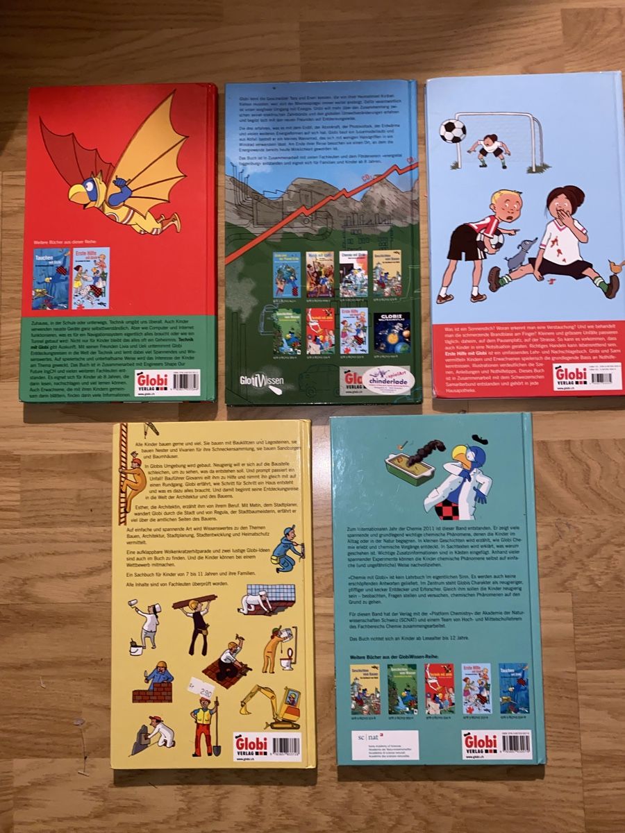 Bücher: 5 Spezielle GLOBI BÜCHER zu einem Preis !!!!! – Gebraucht aus Bauma von vorsteg01 1