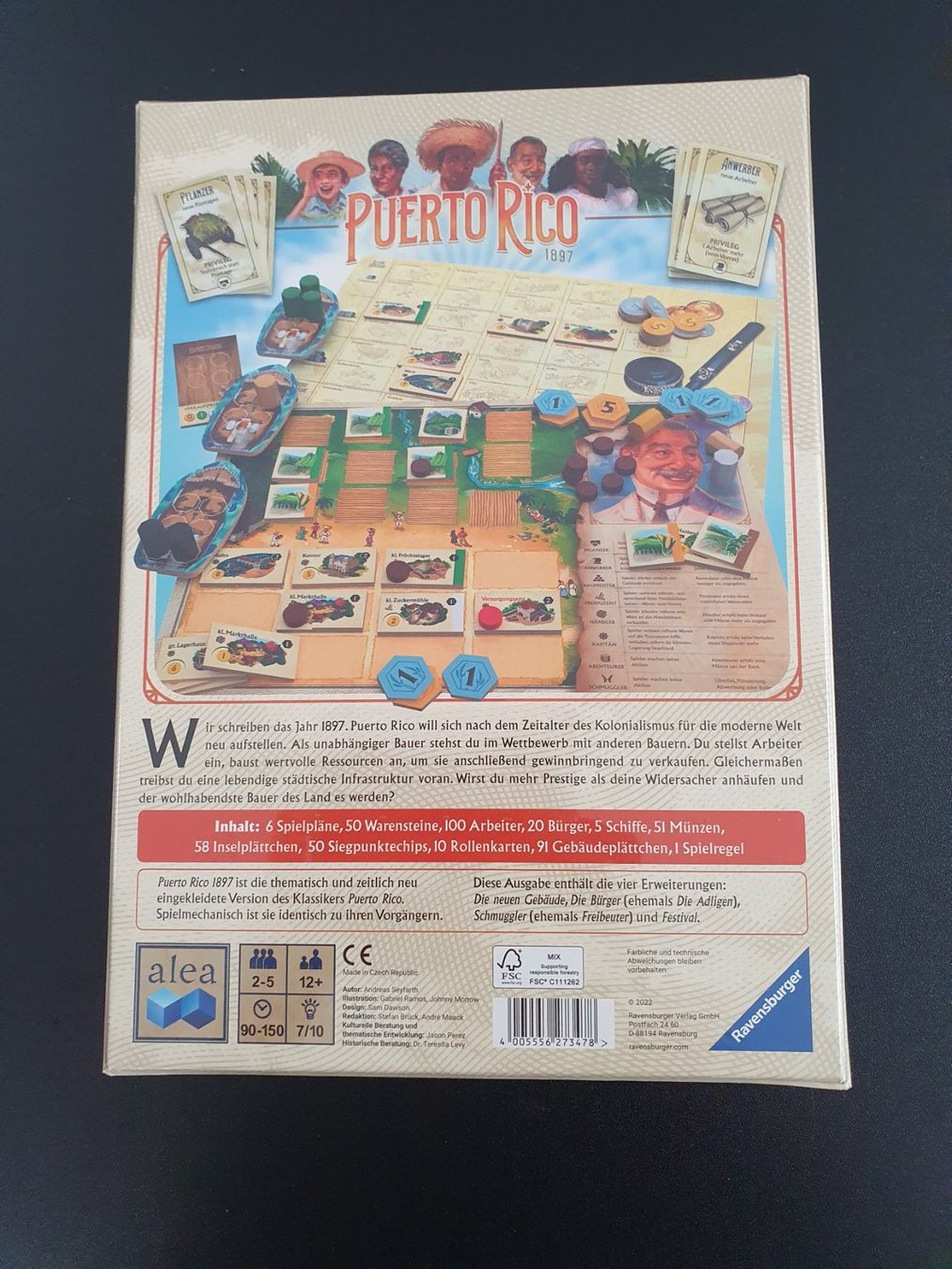 Ravensburger Spiele: Neu - Ravensburger - Puerto Rico – Neu und originalverpackt aus Dagmersellen von Jarsetz_Restposten 1