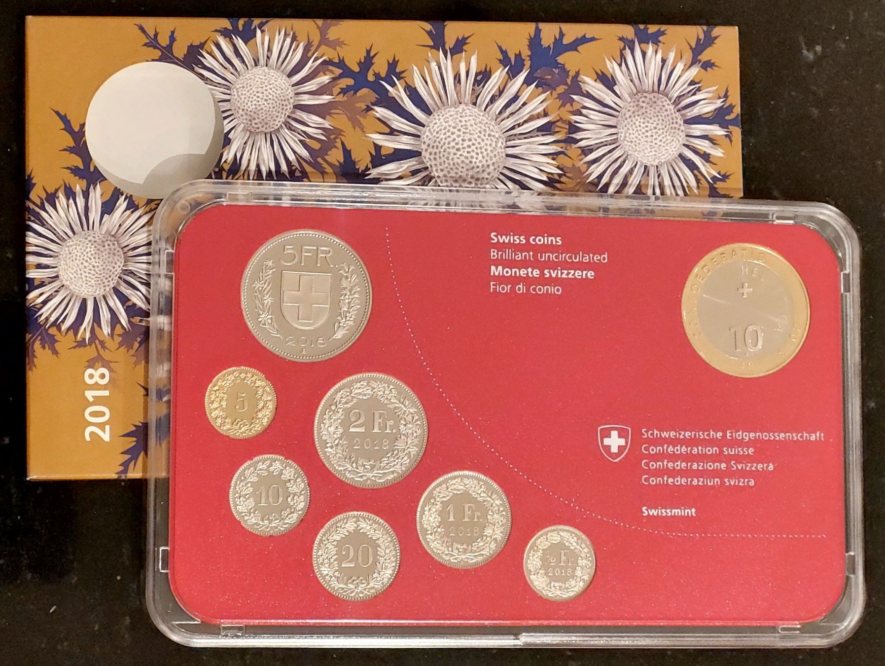 Tutti le monete: CH - Münzsatz 2018 stgl – Nuovo (secondo la descrizione) da Arch venduto da moneyswiss