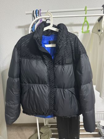 Veste doudoune Versace noir logo taille M bon état