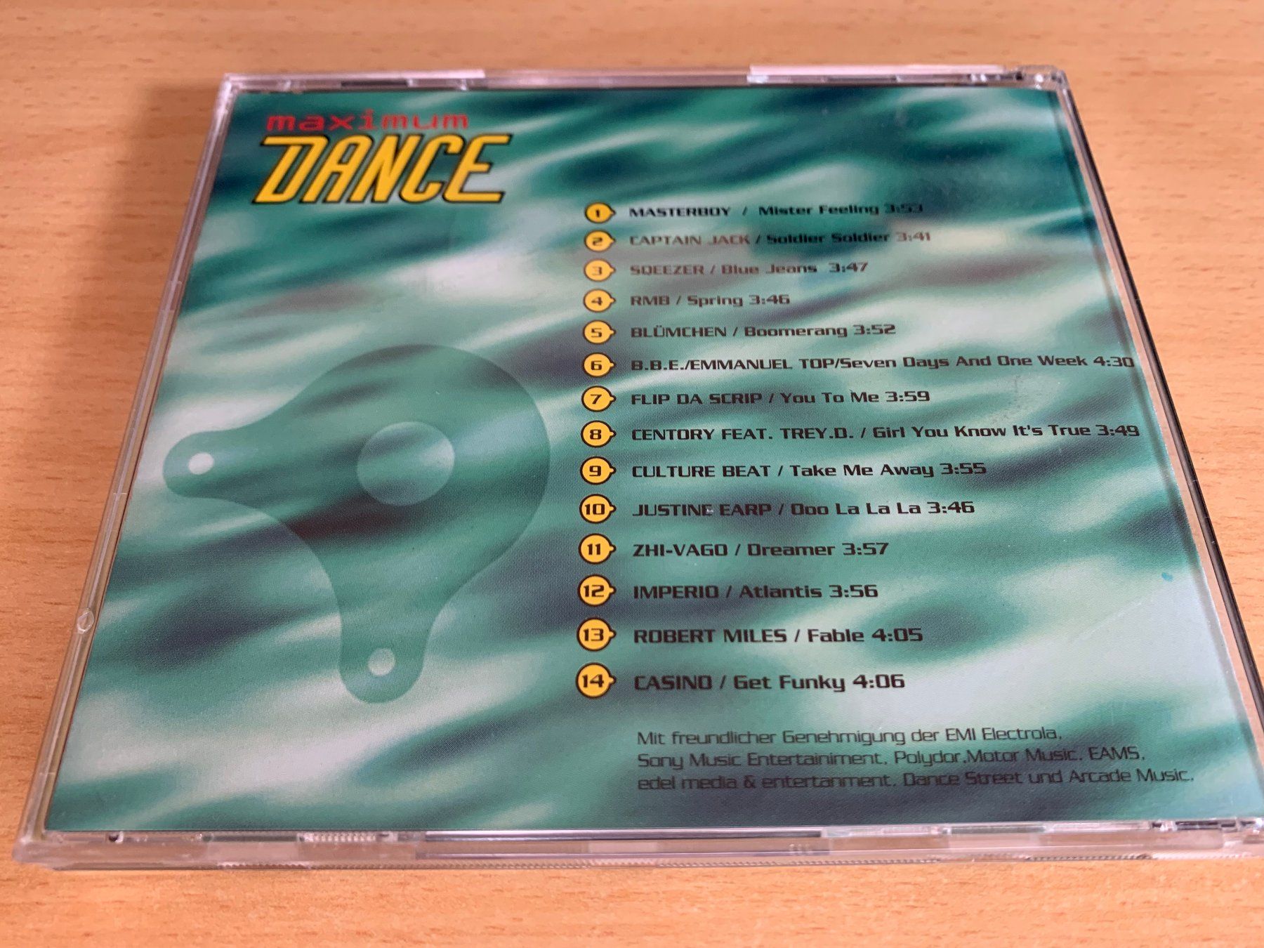 CD: Various – Maximum Dance 1/96 – Usato da Rikon im Tösstal venduto da Alpenmutz 1