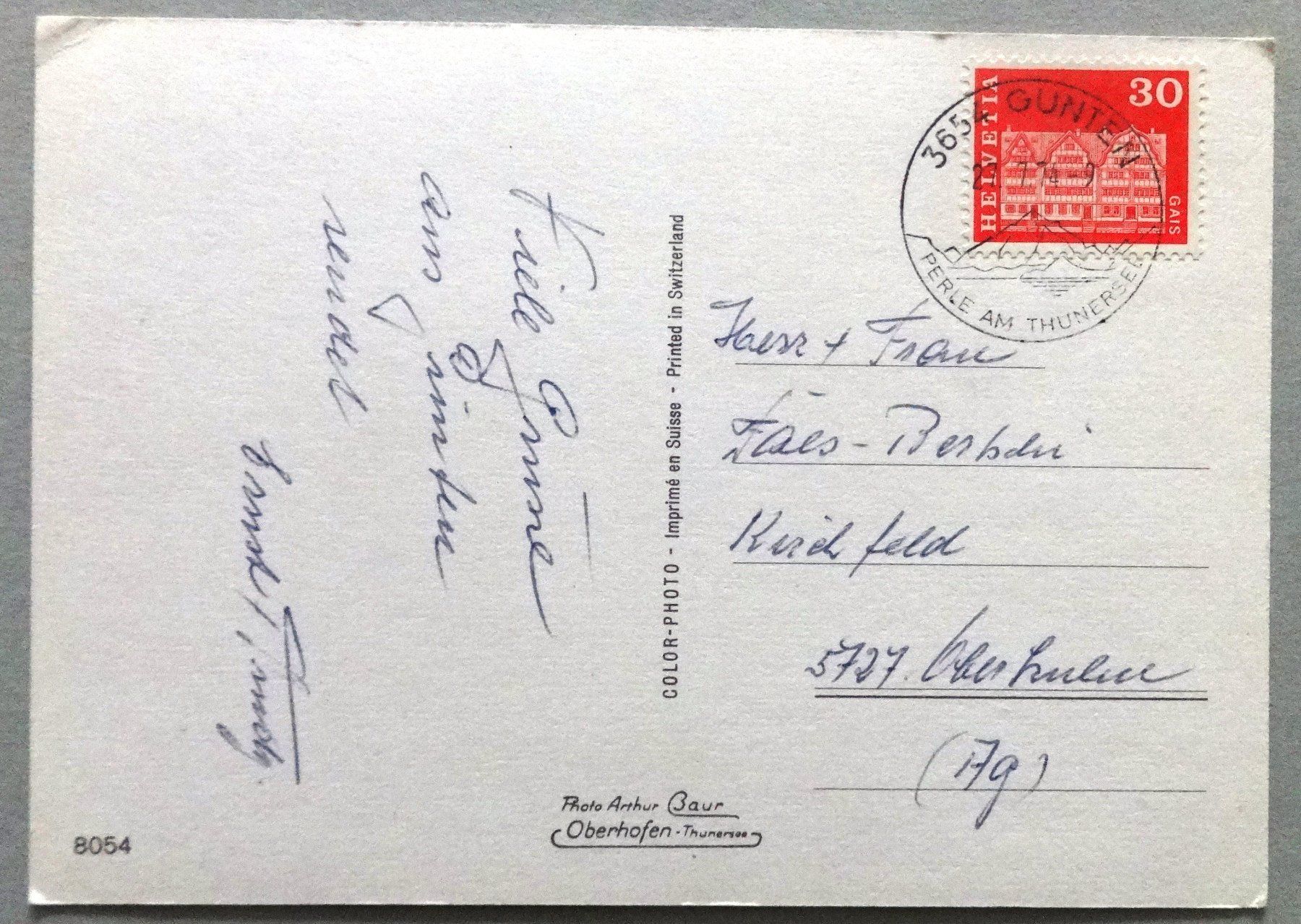 Cartes postales: Gunten  am Thunersee – D'occasion à Fétigny par Billy2miny 1