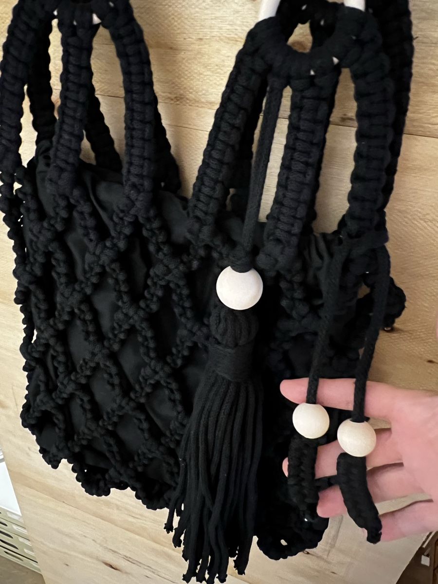 Borse da donna: Makramee Tasche Boho Ibiza Style Hamdarbeit schwarz NEU – Nuovo e nell'imballaggio originale da Ernetschwil venduto da Luwen70 1
