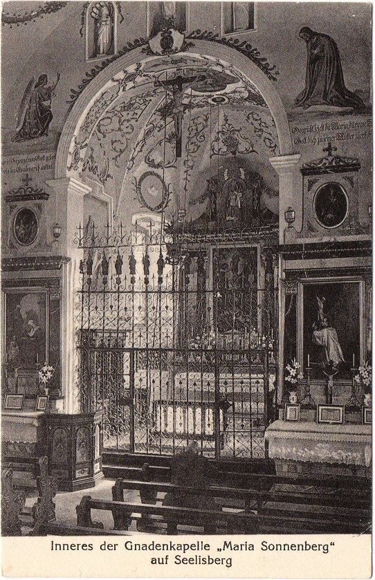 Cartoline postali: SEELISBERG Kapelle Maria Sonnenberg – Usato da Jona venduto da philajona