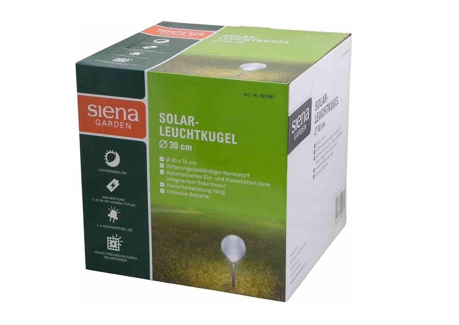 Lampade: SIENA Solar-Leuchtkugel 30cm – Nuovo e nell'imballaggio originale da Kägiswil venduto da nick333 1