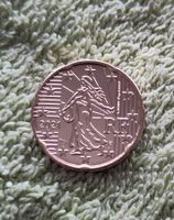 Euromünze Frankreich 2021, lose, eine Münze, 20 Cent