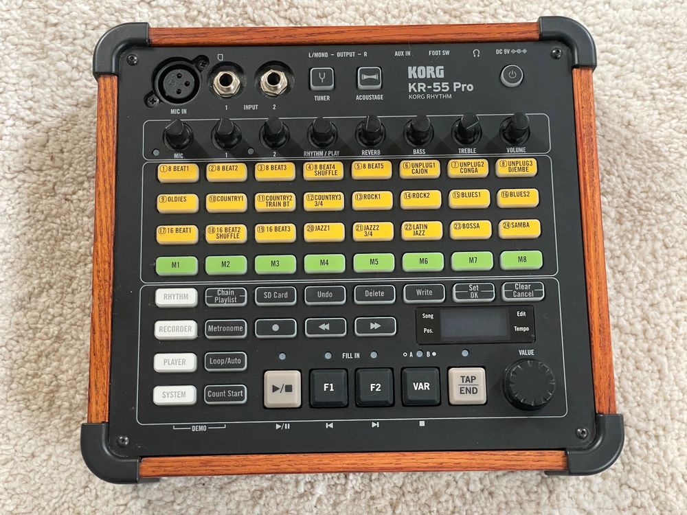 KORG KR-55 PRO DRUMCOMPUTER + VOX VFS5 FUSSSCHALTER (Gebraucht) in ...