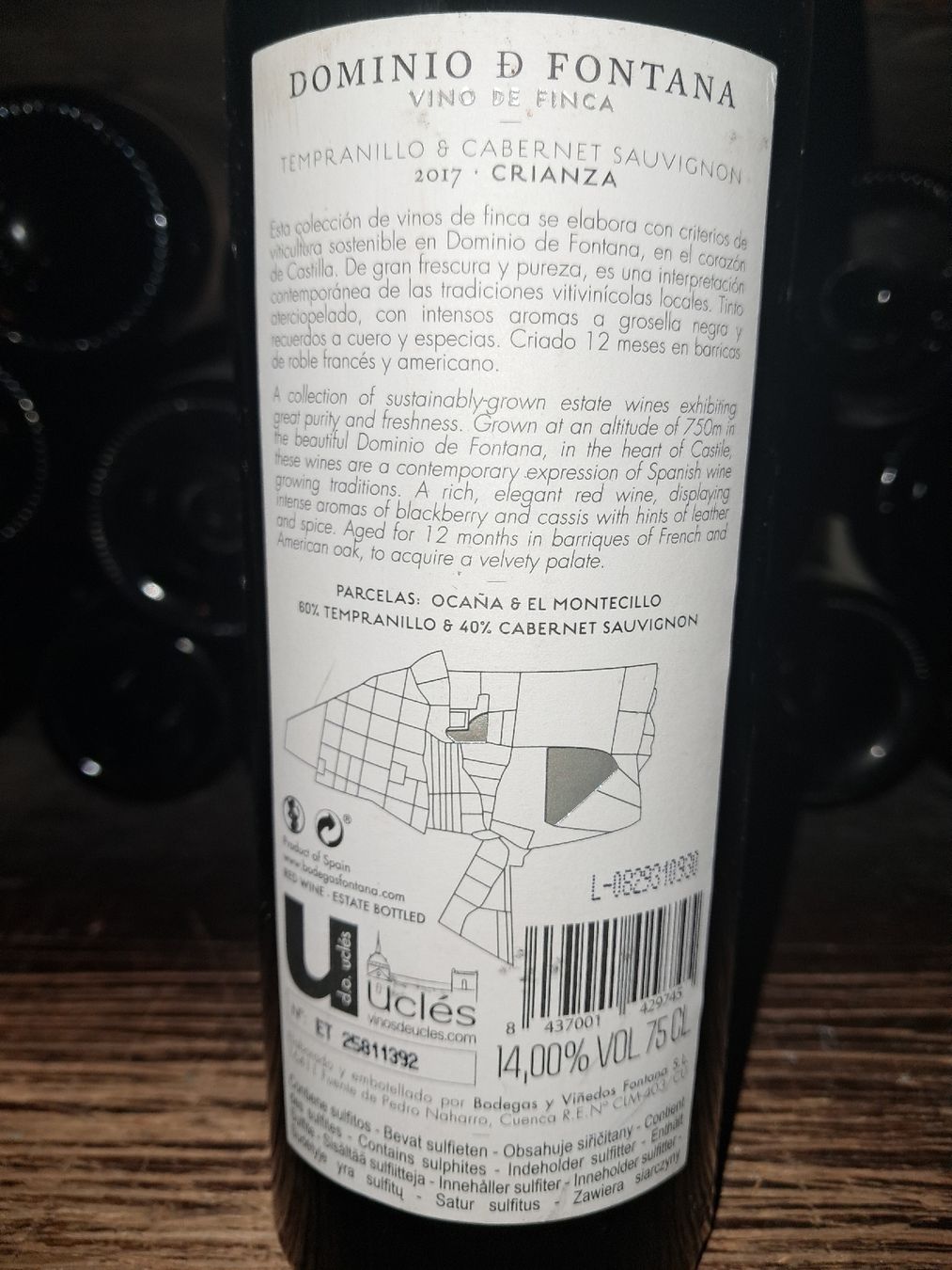 Vino: Dominio de Fontana Crianza 2017 – Nuovo e nell'imballaggio originale da Le locle venduto da juliensaran 3